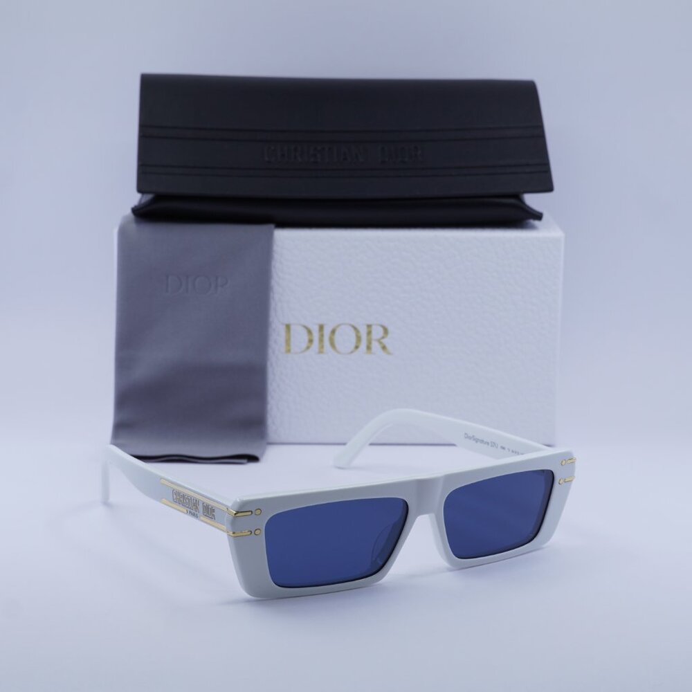 Dior White and Blue Sunglasses - Picture 4 of 11